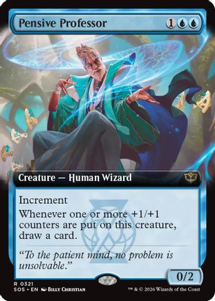 Pensive Professor (Extended Art) [SOS 321]  Foil