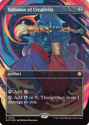 Talisman of Creativity (Borderless) [SOC 429]  Foil