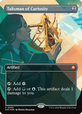 Talisman of Curiosity (Borderless) [SOC 430]  Foil
