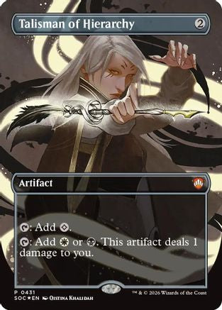 Talisman of Hierarchy (Borderless) [SOC 431]  Foil