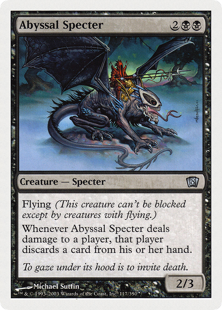 {C} Abyssal Specter [Eighth Edition][8ED 117]