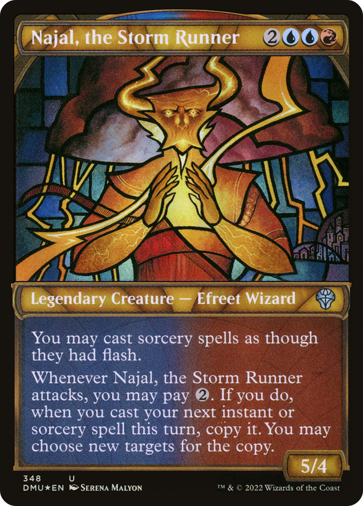 {C} Najal, the Storm Runner (Showcase Textured) [Dominaria United][DMU 348]
