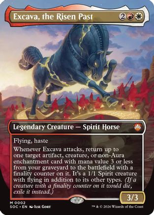 Excava, the Risen Past (Borderless) [SOC 002]  Foil