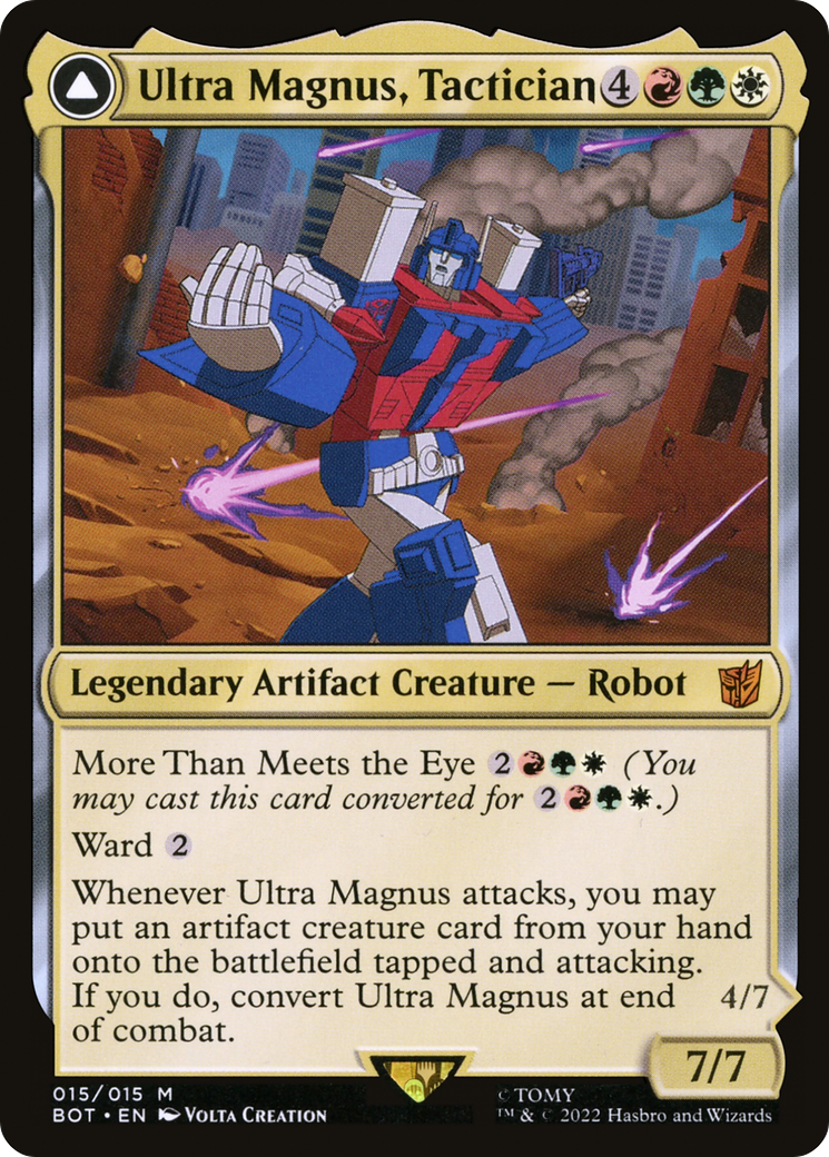 {R} Ultra Magnus, Tactician // Ultra Magnus, Armored Carrier [Transformers][BOT 015]