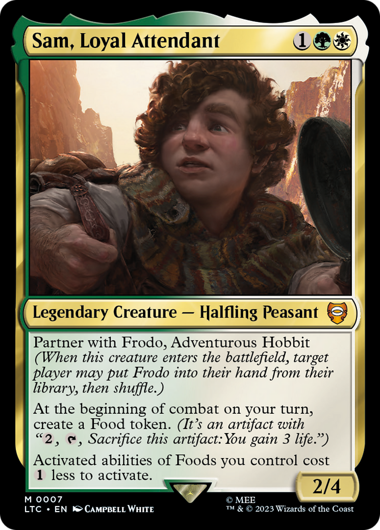 {R} Sam, Loyal Attendant [The Lord of the Rings: Tales of Middle-Earth Commander][LTC 007]