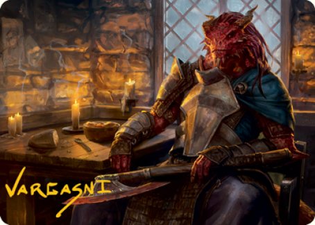 {A} Jaded Sell-Sword Art Card (Gold-Stamped Signature) [Dungeons & Dragons: Adventures in the Forgotten Realms Art Series][GS AAFR 047]