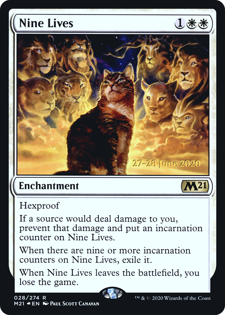 {R} Nine Lives [Core Set 2021 Prerelease Promos][PR M21 028]