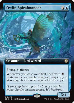 {@@SOC R} Owlin Spiralmancer (Extended Art) [SOC 072]