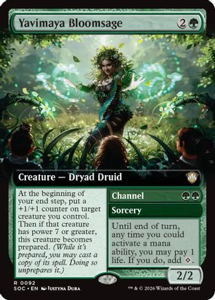 Yavimaya Bloomsage (Extended Art) [SOC 092]