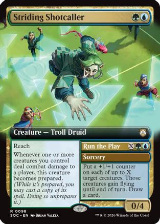 {@@SOC R} Striding Shotcaller (Extended Art) [SOC 098]