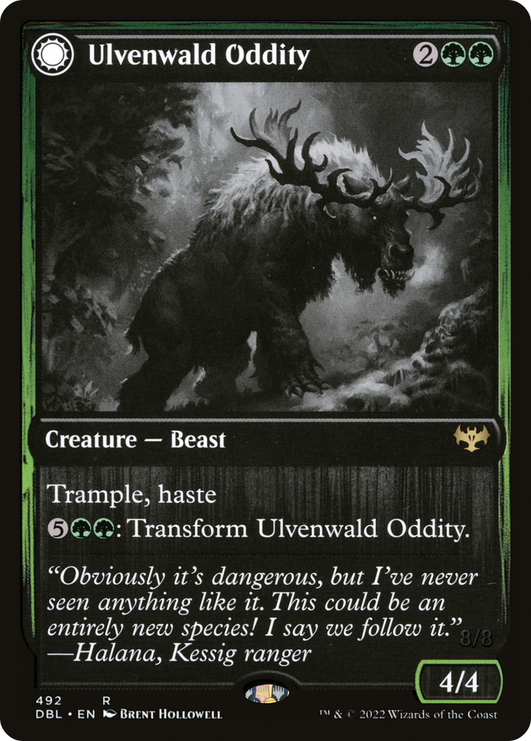 {R} Ulvenwald Oddity // Ulvenwald Behemoth [Innistrad: Double Feature][DBL 492]