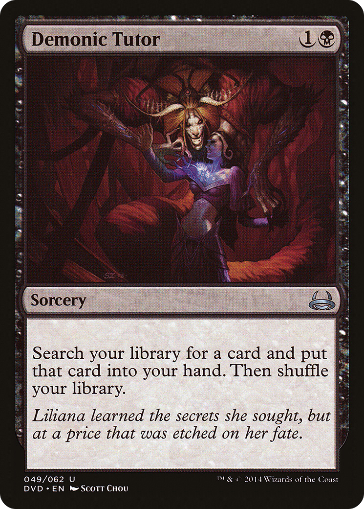 {C} Demonic Tutor (Divine vs. Demonic) [Duel Decks Anthology][DVD 049]