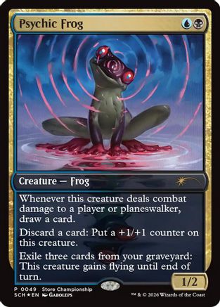 {R} Psychic Frog (Promo) (Foil) [Game Day  Store Championship Promos] [GAME 049]