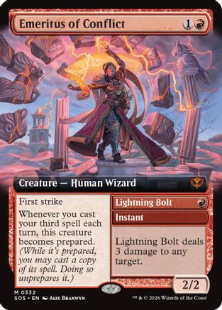Emeritus of Conflict (Extended Art) [SOS 332]  Foil