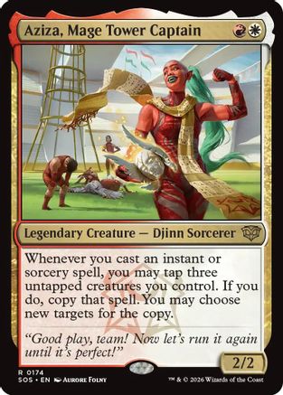 {@@SOS R} Aziza, Mage Tower Captain (Foil) [SOS 174]