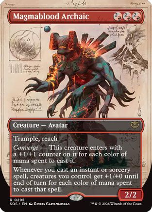 Magmablood Archaic (Borderless) [SOS 295]  Foil