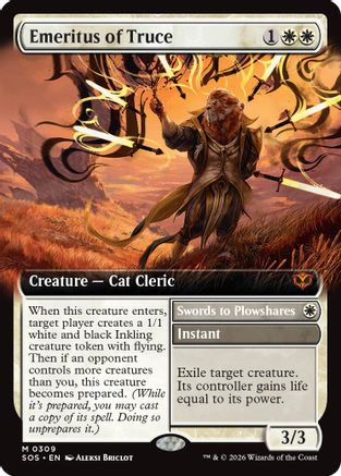 Emeritus of Truce (Extended Art) [SOS 309]  Foil