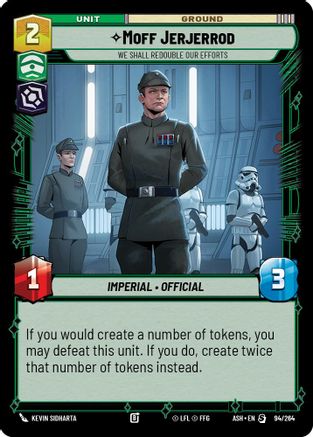 [SWU] Moff Jerjerrod - We Shall Redouble Our Efforts (94/264) - Ashes of the Empire