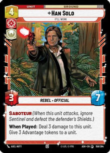 [SWU] Han Solo - It'll Work (158/264) - Ashes of the Empire