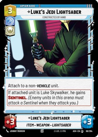 [SWU] Luke's Jedi Lightsaber - Constructed by Hand (66/264) - Ashes of the Empire
