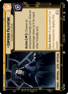 [SWU] Emperor Palpatine - According to My Design (15/264) - Ashes of the Empire