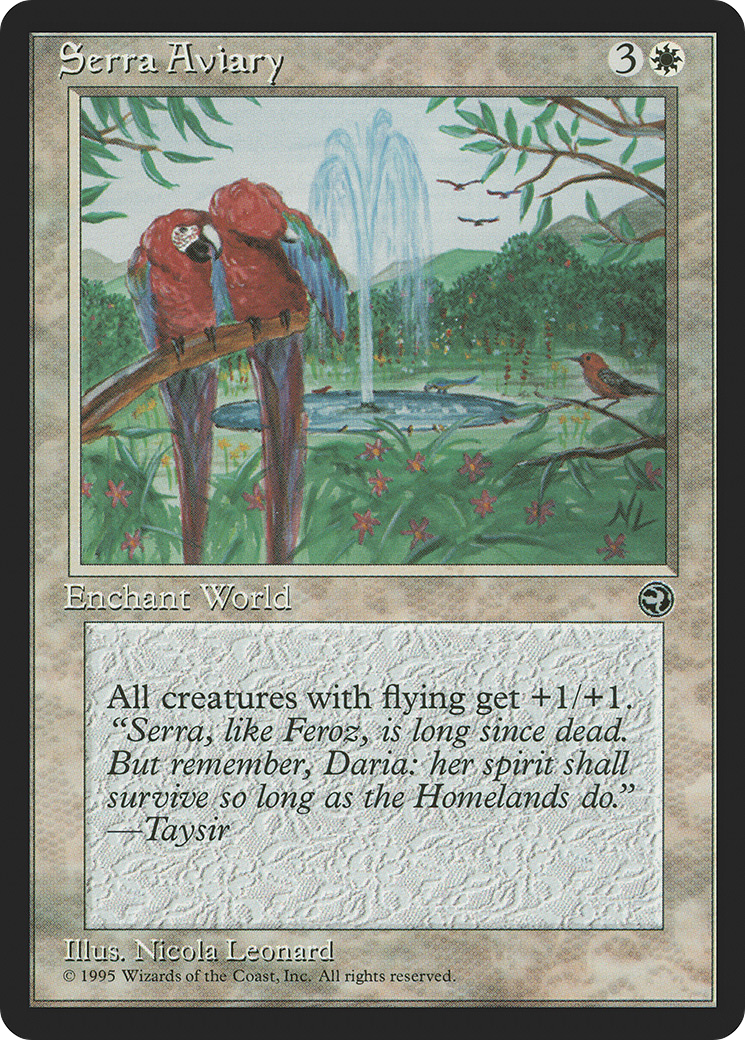 {R} Serra Aviary [Homelands][HML 014]