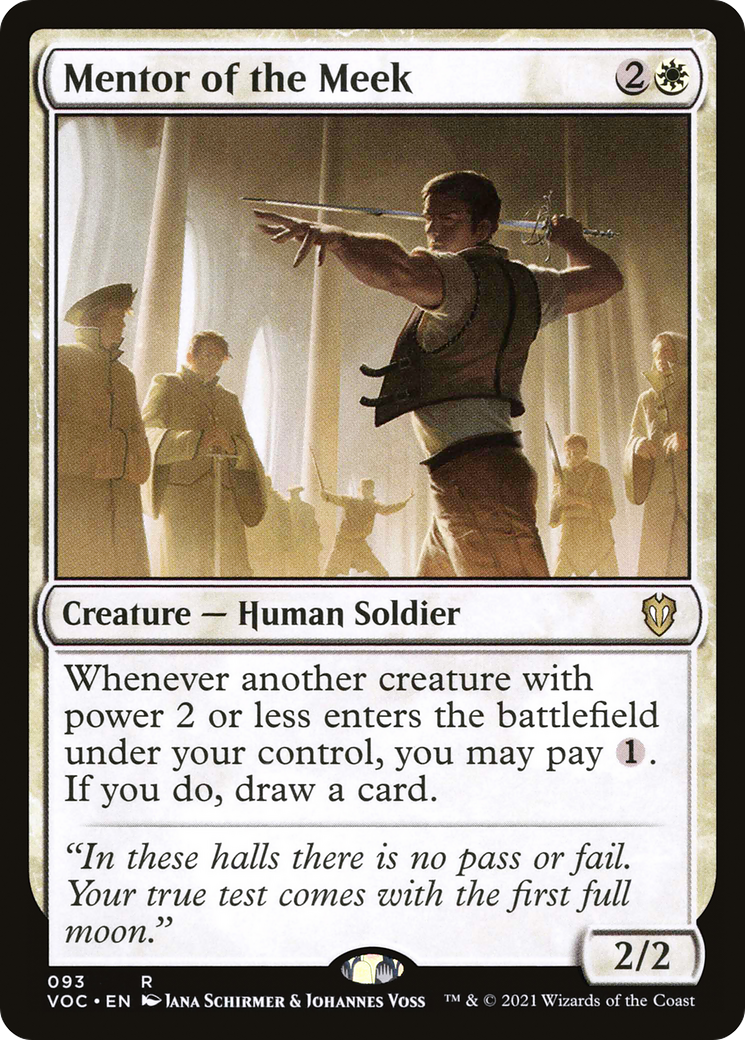 {R} Mentor of the Meek [Innistrad: Crimson Vow Commander][VOC 093]