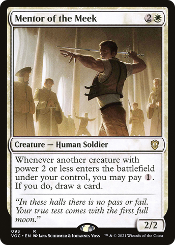 {R} Mentor of the Meek [Innistrad: Crimson Vow Commander][VOC 093]