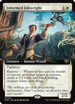 Informed Inkwright (Extended Art) [SOS 311]  Foil