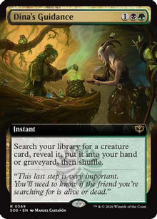 {@@SOS R} Dina's Guidance (Extended Art) (Foil) [SOS 349]