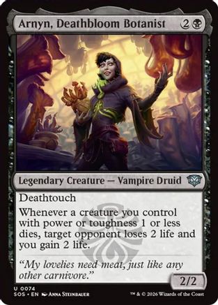 Arnyn, Deathbloom Botanist [SOS 074]  Foil