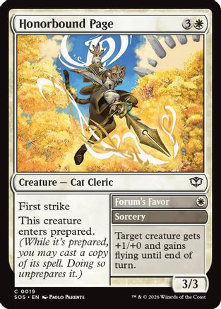 Honorbound Page [SOS 019]  Foil