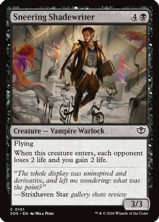 Sneering Shadewriter [SOS 101]  Foil