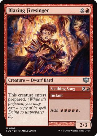 Blazing Firesinger [SOS 109]