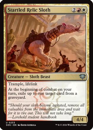 Startled Relic Sloth [SOS 233]  Foil