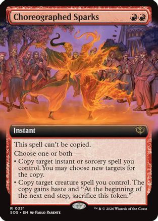 Choreographed Sparks (Extended Art) [SOS 331]  Foil