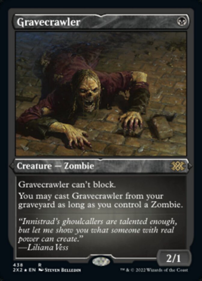 {R} Gravecrawler (Foil Etched) [Double Masters 2022][2X2 438]