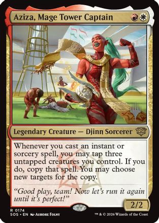 Aziza, Mage Tower Captain [PPSOS 174]  Foil