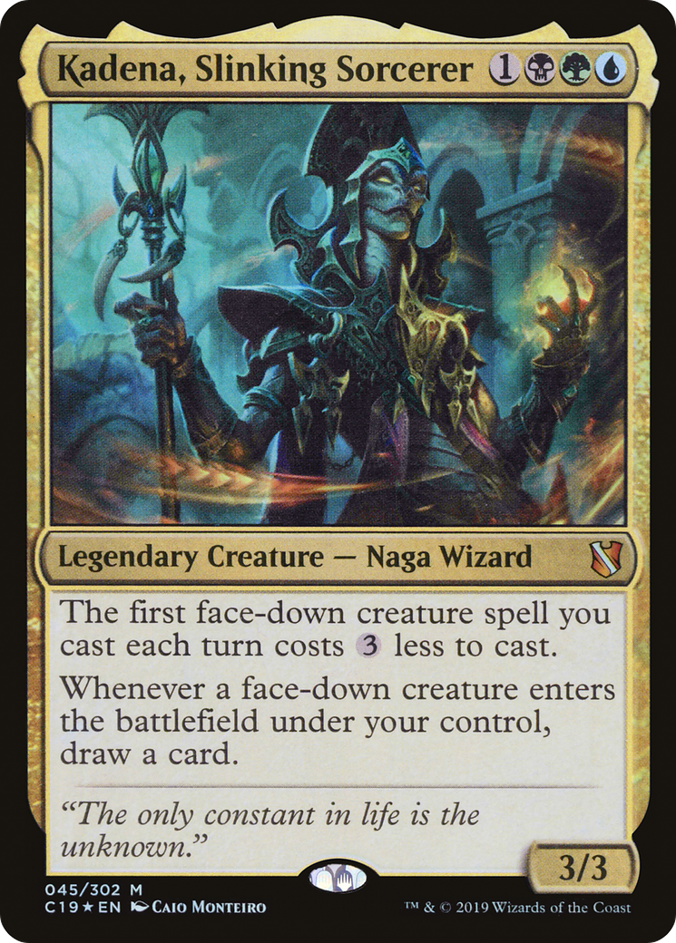 {R} Kadena, Slinking Sorcerer [Commander 2019][C19 045]