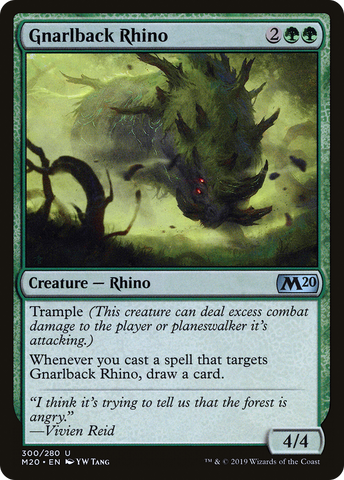 {C} Gnarlback Rhino [Core Set 2020][M20 300]