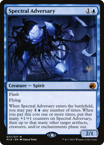 {R} Spectral Adversary (Promo Pack) [Innistrad: Midnight Hunt Promo Pack][PP MID 077]