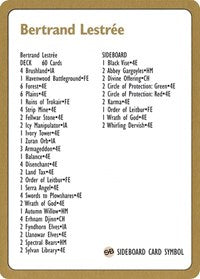 {R} 1996 Bertrand Lestree Decklist Card [World Championship Decks][GB PTC NULL]