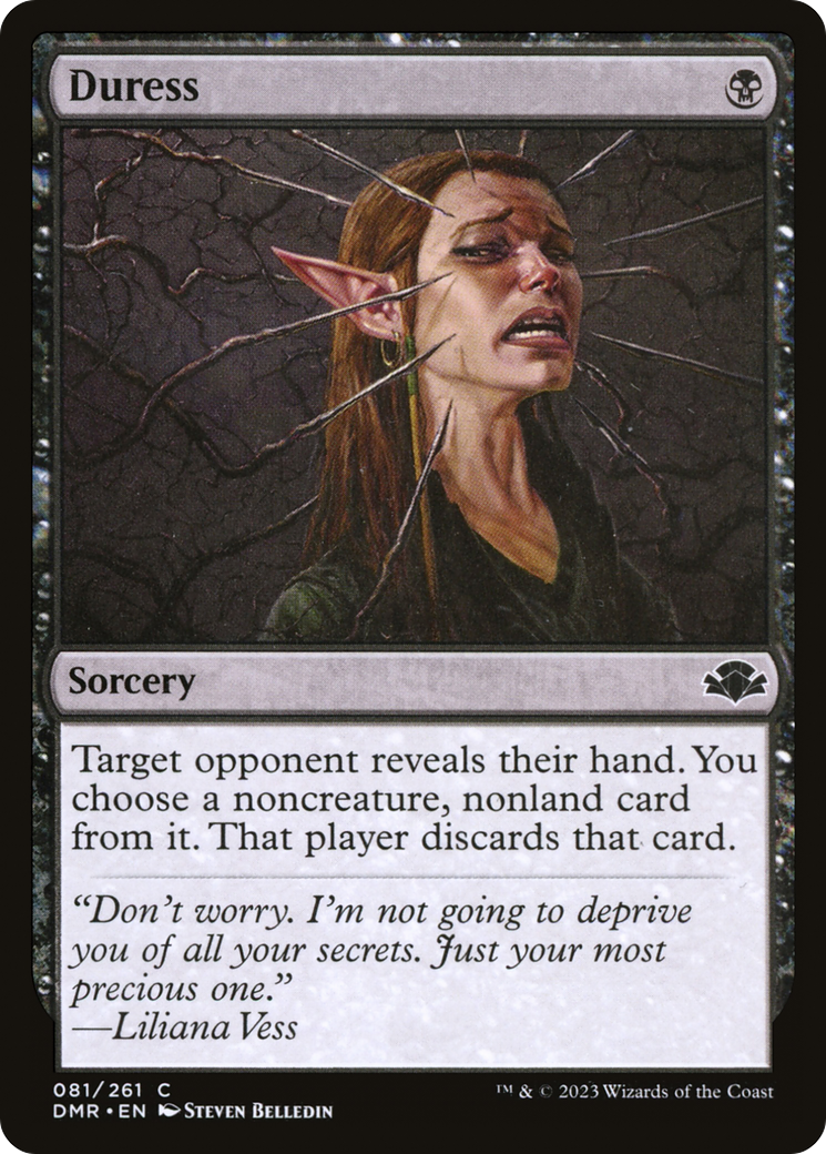 {C} Duress [Dominaria Remastered][DMR 081]