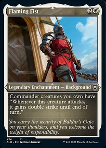 {C} Flaming Fist (Foil Etched) [Commander Legends: Battle for Baldur's Gate][CLB 474]