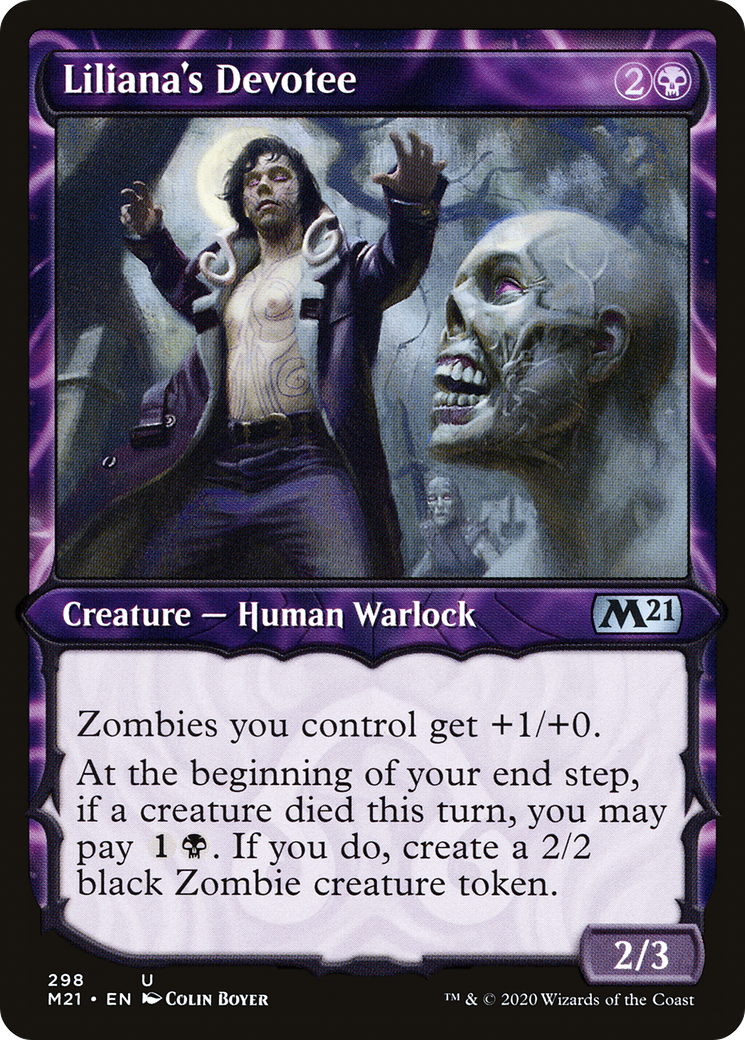 {C} Liliana's Devotee (Showcase) [Core Set 2021][M21 298]