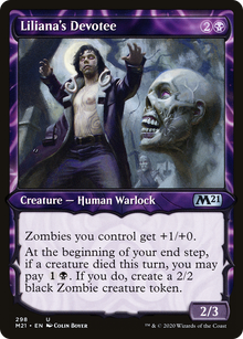 {C} Liliana's Devotee (Showcase) [Core Set 2021][M21 298]