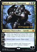 {R} Garruk, Cursed Huntsman [Throne of Eldraine Prerelease Promos][PR ELD 191]
