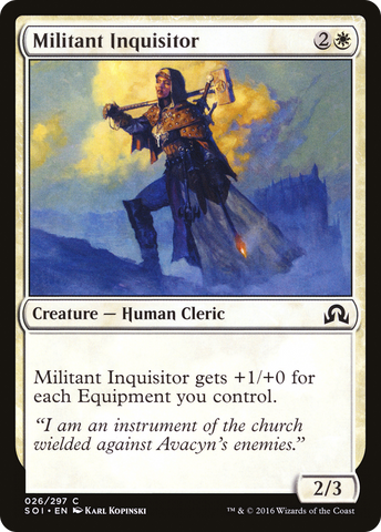 {C} Militant Inquisitor [Shadows over Innistrad][SOI 026]
