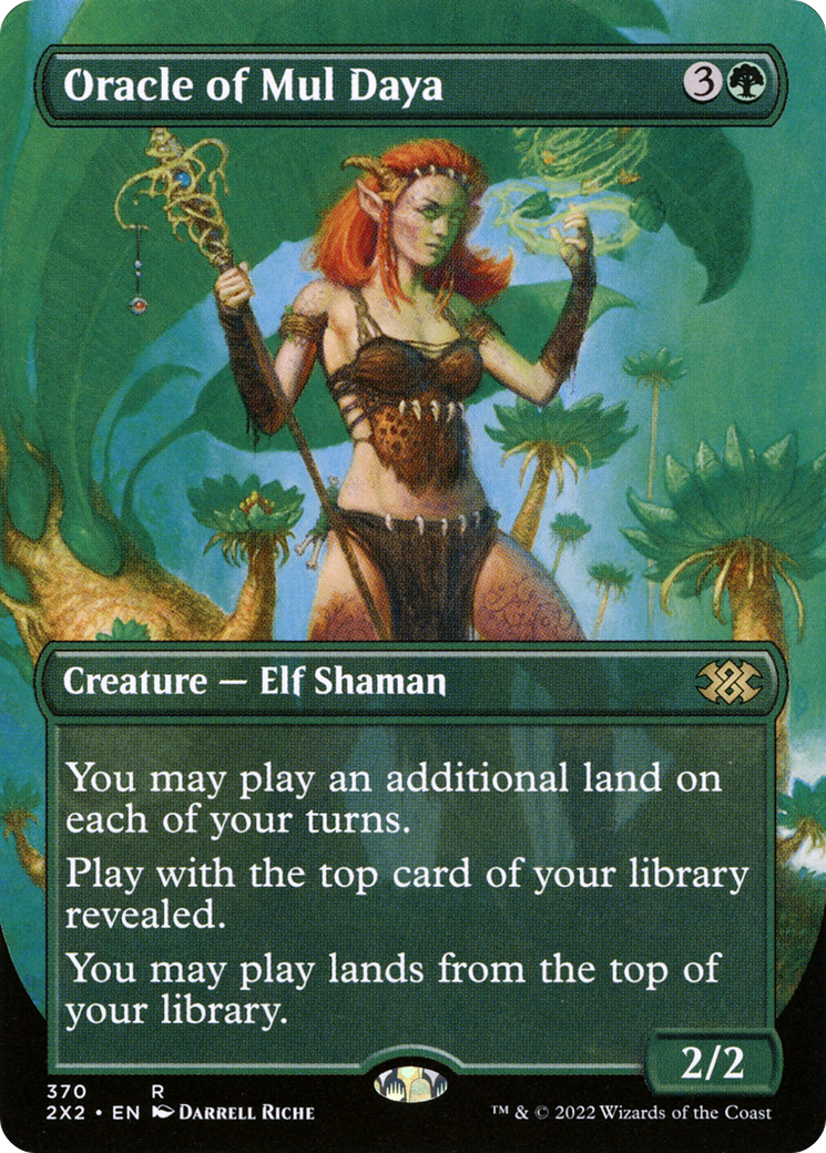 {R} Oracle of Mul Daya (Borderless Alternate Art) [Double Masters 2022][2X2 370]