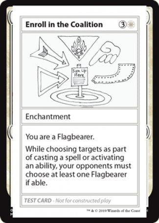 {R} Enroll in the Coalition (2021 Edition) [Mystery Booster Playtest Cards][CMB1 004]